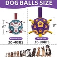 thumbnail image 4 of Balón de fútbol para perros QDAN con correas para perros medianos y grandes, 4 of 7