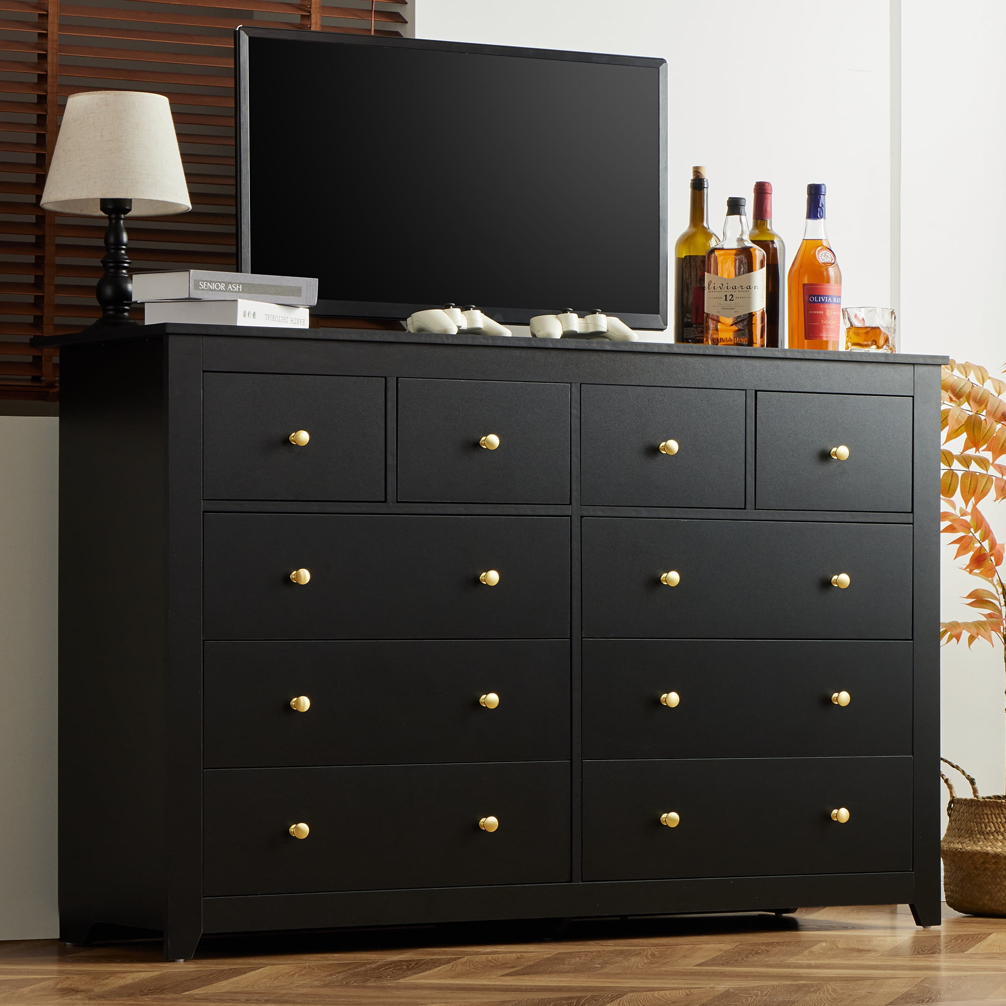 Large black dresser for sale discount