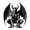 #1, variant on Crouching Winged Gargoyle Resin Figurine Set, Gothic Demon Statue 4 Styles for Halloween Party Home Decor, Spooky Dark Tabletop Ornament Gift