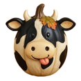 thumbnail image 2 of XINGXIANG Farm Animal Pumpkin Figurines, Funny Farm Animals Statue for Fall Thanksgiving & Halloween Decorations, Farmhouse Pumpkin Figurines Gift for Autumn Table Centerpiece Decoration (Cow), 2 of 6