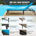 thumbnail image 2 of KFFKFF Chaise Longue Chaise de Patio Extérieure avec Réglage à 5 Positions, 2 of 9