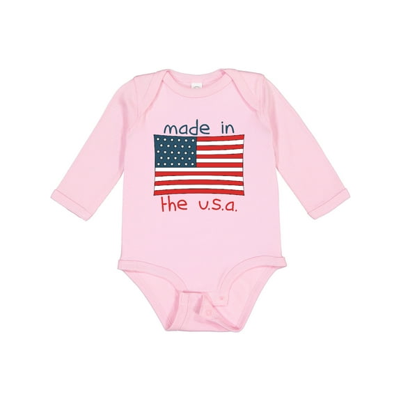 Inktastic Made in the U.S.A. Boys or Girls Long Sleeve Baby Bodysuit