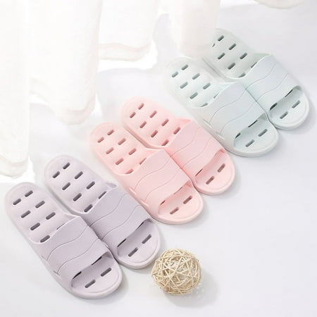 

Women Bath Slippers Soft Shower Home Pool Sandals Shoes Shower Sandal Slippers Slip On Slippers Non-Slip Shower Sandals Beach Water Slide House Slippers for Indoor Outdoor Massage Footwear