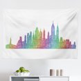 thumbnail image 1 of NYC Tapestry, Megacity New York Big Apple Famous Landmarks Simplistic Cityscape Illustration, Fabric Wall Hanging Decor for Bedroom Living Room Dorm, 2 Sizes, Multicolor, by Ambesonne, 1 of 1