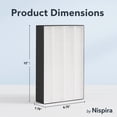 thumbnail image 3 of Nispira HEPA Replacement Filter For Filtrate F1 Air Purifier C01 T02 FAP-C01-F1, FAP-T02-F1, FAP-C01BA-G1, FAP-T02WA-G1 Part FAPF-F1-A F1. 4 Packs, 3 of 7