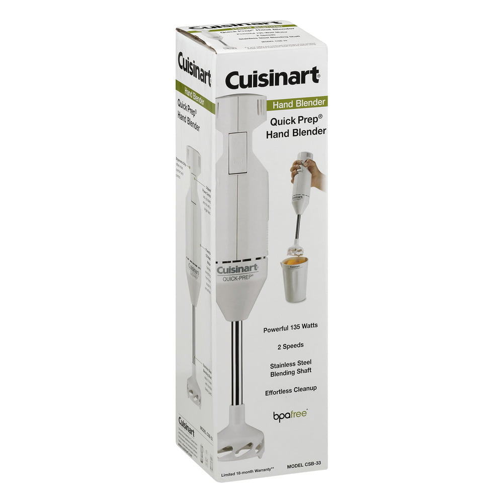 Cuisinart Hand Blender 2-Speed CSB-1 Handheld Blender Easy Mixer Quick Prep