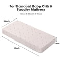 thumbnail image 2 of Little Grape Land Crib Sheets 3 Pack for Baby Boys Girls, Soft Microfiber Fitted Sheets for Standard Crib & Toddler Mattress 28"x52", Floral, 2 of 7