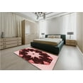 thumbnail image 4 of Ahgly Company Indoor Round Patterned Pastel Pink Area Rugs, 5' Round, 4 of 6