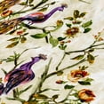 thumbnail image 4 of Fabric Mart Direct Multi Color Cotton Printed Fabric By The Yard, 54 inches or 137 cm width, 20 Continuous Yards Multi Cotton Fabric, Purple Peacock, Upholstery Drapery Curtain Wholesale Fabric, 4 of 8