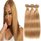 thumbnail image 1 of Extensiones de cabello Nuailisex Rubio Lacio 30 cm 35 cm 40 cm, 1 of 8