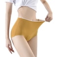 thumbnail image 1 of Gibobby Ropa Interior para Mujer Bañadores elásticos transpirables cintura alta para mujer （Amarillo， L), 1 of 4