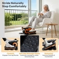 thumbnail image 2 of SHOUFTW Electric Under Desk Elliptical, Portable Leg Exerciser with Remote and LCD, Plastic Pedal Trainer for Seniors, Home Office, Rehab, Orange, 2 of 7