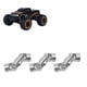 thumbnail image 4 of Junta Universal De Metal, Conector De Acoplamiento De Junta Universal Profesional Plateado De Alta Resistencia De 3 Piezas Para Barco RC, 4 of 7
