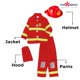 thumbnail image 2 of Disfraz de bombero Dress Up America para niños con casco, 2 of 7