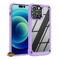 thumbnail image 3 of For Samsung Galaxy S23+ Plus Heavy Duty Hybrid Clear back Shield Hard PC + TPU Bumper Edge Frame Shockproof Protective Phone Case Cover by Xpression - Purple, 3 of 8