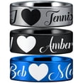 thumbnail image 2 of I Heart Tungsten Carbide Ring, 2 of 7