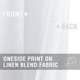 thumbnail image 6 of 2 Panels Linen Flax Textured Light Filtering Short Curtains for Small Window Curtains for Living Room, 6 of 6
