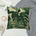 thumbnail image 2 of COMIO  Green Teal Square Maple Leaf Pillow Cut Cushion Case Modern Lumbar Throw Pillow Cover Decorative Pillow for Couch Sofa Living Room Bedroom Car, 2 of 5