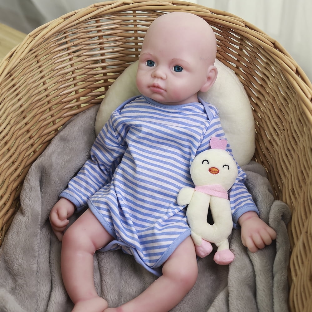 Buy Silicone Reborn Baby Dolls Dollhouses Lifelike Dolls DIY Toys for