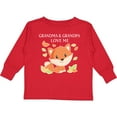 thumbnail image 3 of Inktastic Grandma and Grandpa Love Me- little fox Boys or Girls Long Sleeve Toddler T-Shirt, 3 of 5