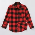 thumbnail image 4 of FYMNSI Christmas Matching Family Outfits Mommy and Me Red Plaid Dresses Father Son Button Down Shirts Xmas Photoshoot Set (Boy 2T), 4 of 7