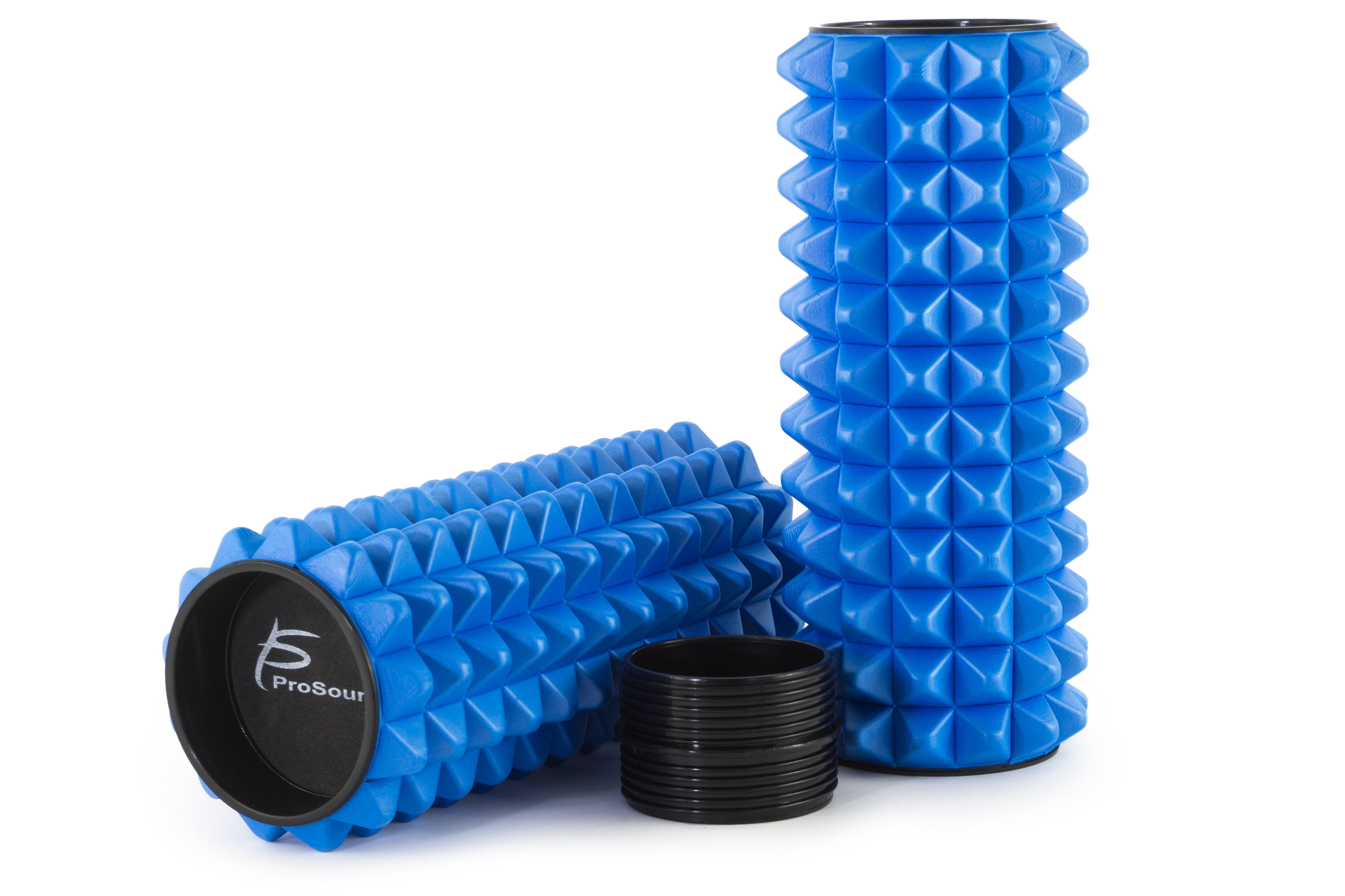 ProSource Premium Spike Bumps 2-in-1 Sports Massage Foam Roller 12/24 for Mus... 