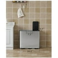 thumbnail image 6 of Triple Trash Can Kitchen 90 Liters - 3 * 8 Gallons Stainless Steel Trash and Recycle Bin Combo Garbage Bin with Separated Lid and Foot Pedal, 6 of 6