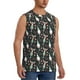 thumbnail image 2 of Fotbe Christmas cute deer old man Men's Camiseta sin Mangas Estampada para Hombres, Playera Casual para Gimnasio, Entrenamiento, Playa-Large, 2 of 7