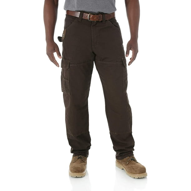 riggs workwear by wrangler men's ranger pant,dark brown,33x30 