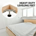 thumbnail image 7 of POWERTEC 4PK Corner Leveling Feet Heavy Duty Adjustable Furniture Feet for Cabinet/Shelves/Vanity/Furniture, with Non-Marring Pads (71157), 7 of 7