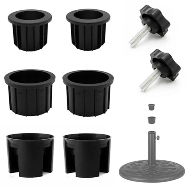 Mosiee Anneau de Trou de Support de Parapluie Couvercle et Capuchon Pièces de Rechange pour Support de Parapluie de Patio