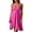 Hot Pink, variant on YuXingFu Casual Dresses for Women Mini Crew Neck Plus Size Womens Dress Sleeveless with Pocket Casual Summer Purple Free Size