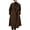 Coffee, variant on Women's Camel Double Breasted Wool Pea Coat Notch Lapel Midi Winter