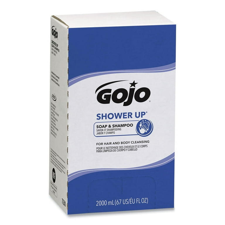 SHOWER UP Soap and Shampoo, Pleasant Scent, 2,000 mL Refill, 4/Carton SHOWER UP Soap and Shampoo, Pleasant Scent, 2,000 mL Refill, 4/Carton