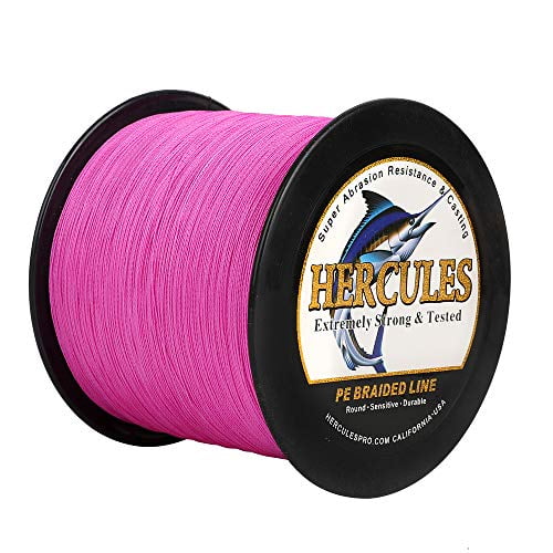 Details about   Hercules 328Yds 6-300lb Test PE Weave Braided Fishing Line 4 Strands Tackle 300M 