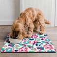 thumbnail image 2 of Dog Food Mat with Glitter Leopard Print, Absorbent Waterproof Pet Feeding Mat, Non-Slip, Quick Dry, Easy Clean Mat Featuring Fashionable Animal Spots and Texture, 2 of 7