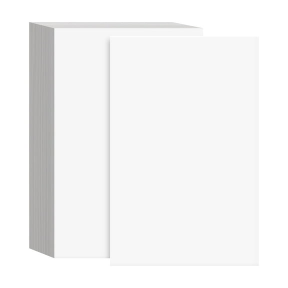 Half Letter Size Cardstock – Great for Business Documents, Letters, Arts, Prints and Crafts, Printing and Writing | 8.5” x 5.5” | Bright White 65lb Cover (176gsm) Card Stock | 100 Sheets per Pack
