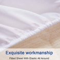 thumbnail image 3 of Split Bed Sheet Set (5 Pieces) Adjustable Bed Sheets - 100% Egyptian Cotton - 400 Thread Count - 16 Inch Deep Pocket of Fitted Sheet -(Split King, Ivory Solid), 3 of 5