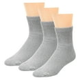 thumbnail image 7 of Falari 3-Pack Physicians Approved Diabetic Ankle Socks Size 9-11 Gray, 7 of 7