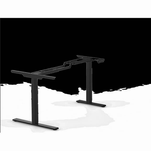 Flexispot E1LB L-Shaped Standing Desk, Black