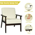 thumbnail image 4 of Giantex  Accent Chair, Mid-Century Modern Arm  Chair for Living Room, Bedroom, Beige, 4 of 8