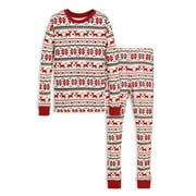 Matching Family Christmas Pajamas Burt's Bees Baby Kids Unisex 2-Piece Dashing Deer Set