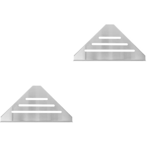 2 Pieces Slide Bathroom Storage Unit Shower Shelving Shelves