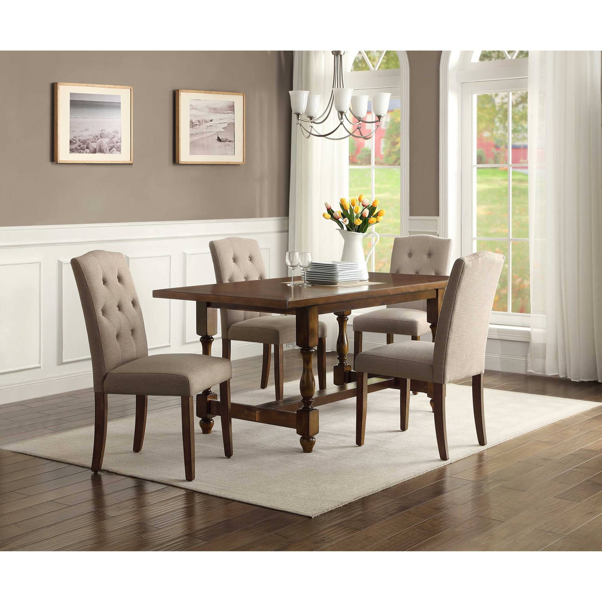 Better Homes Gardens Providence 5 Piece Dining Set Brown