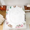 thumbnail image 6 of jejeloiu Western Cowgirl Boots Bed Sheets,Ruatic Flower Cactus King Sheets,Farm Horse Horseshoe Sheet Set For Child,Luxury Bedroom Decor,4 Pieces, 6 of 7