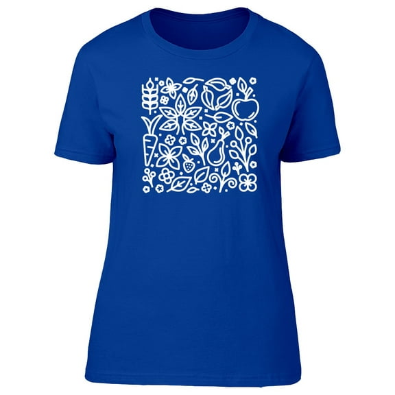 Floral Spring Fruit And Veggies Tee Women's -Image by Shutterstock