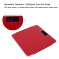 thumbnail image 2 of Riousery Household Smart Electronic LED Digital Body Composition Scale Accurate Measure Weight Red, 9.8 x 10.2 inches / 25 x 26 cm, 400 lbs Capacity, Auto Shut-Off, Step-On Technology, Tempered Glass, 2 of 10