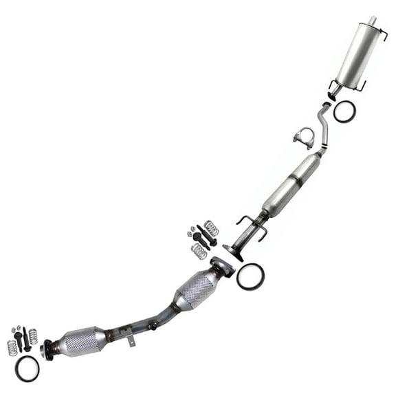 Northeastern Exhaust | Stainless Steel EPA-Approved Catalytic Converter, Resonator & Muffler Exhaust System Kit Fits Nissan Versa 2007–2011 1.8L | Free Clamps, Gaskets