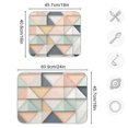 thumbnail image 4 of Yayeee Dish Drying Mat for Kitchen Counter 16"x18" Microfiber Absorbent Pad, Pink Geometric, 4 of 7