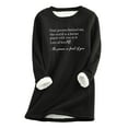 thumbnail image 3 of TINZ Mode pour Femmes Col Rond Imprimé Ample Chaud Décontracté Haut Imprimé Automne Haut Chaud pour Femmes Chandail Thermique pour Femmes Femmes Grande Taille Manches Longues Thermique Hauts pour Femmes, 3 of 3